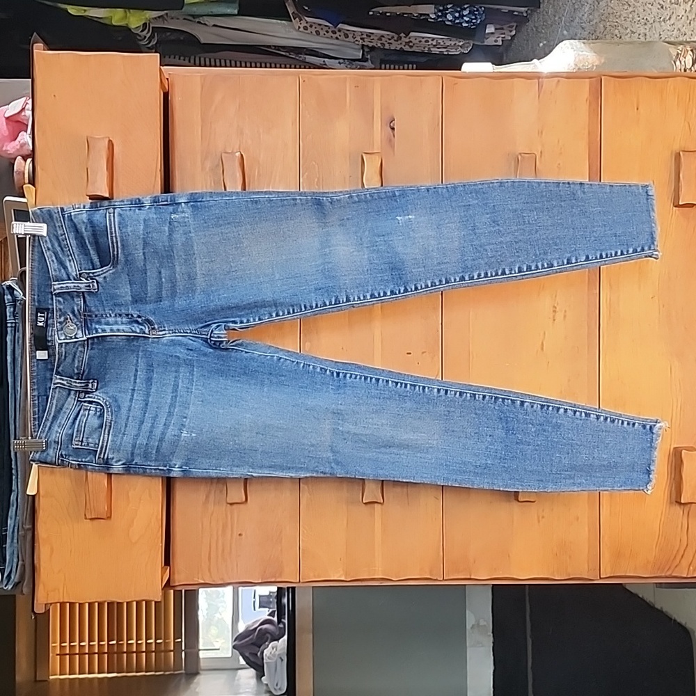 Kut from the Kloth: Connie Ankle Skinny Jeans, Medium-wash, Size 2
